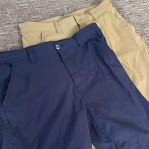 Eddie Bauer Travex shorts. Worn but in great condition. Sweat wicking.